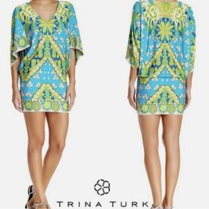 Trina Turk Woodblock Swim Coverup